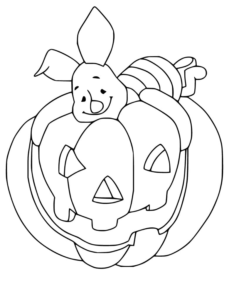 Piglet on Pumpkin