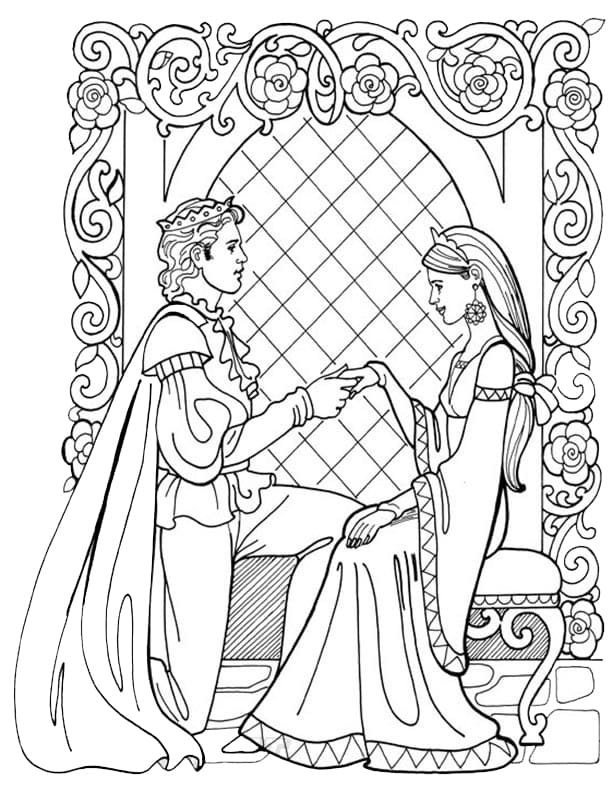 Princess Leonora in Love Coloring Game Princess Leonora in Love