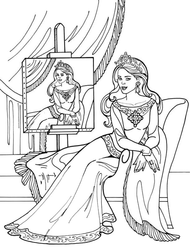 Princess Leonora Picture Coloring Game Princess Leonora Picture
