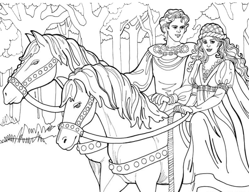Princess Leonora Riding Horse Coloring Game Princess Leonora Riding Horse