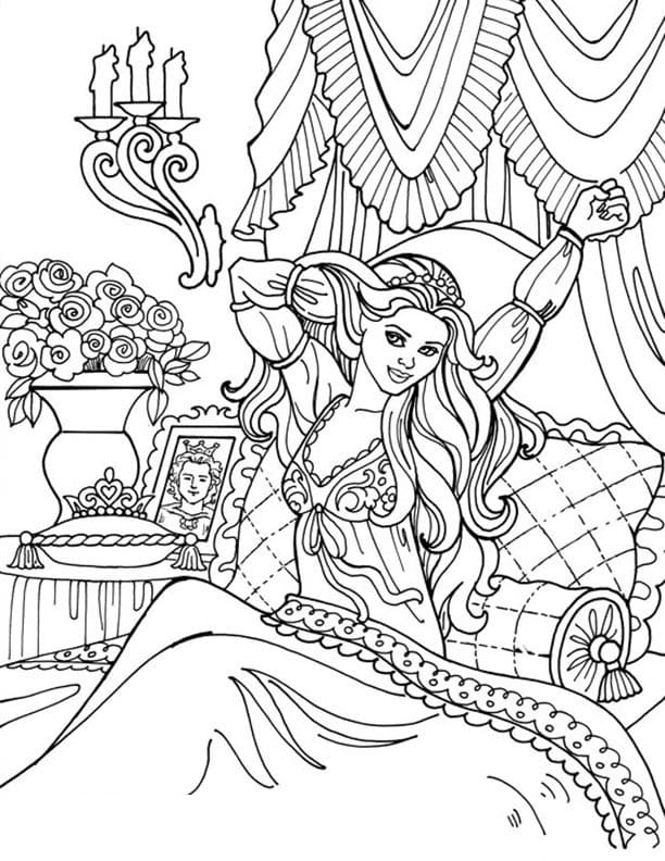 Princess Leonora Wakes Up Coloring Game Princess Leonora Wakes Up