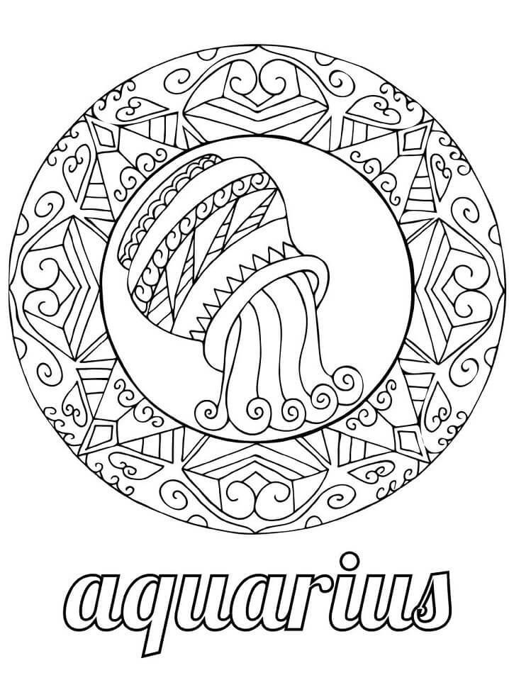 Printable Aquarius