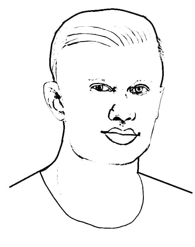 Printable Erling Haaland Coloring Game Printable Erling Haaland
