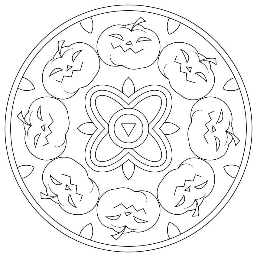 Printable Halloween Mandala