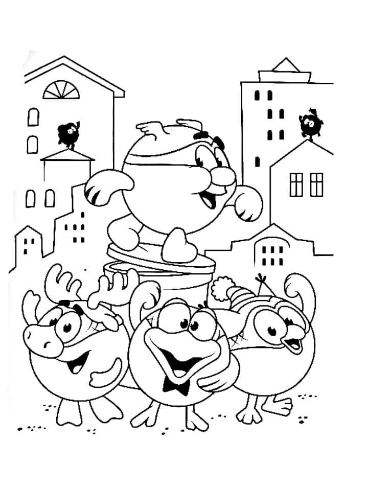 Printable Kikoriki Coloring Game Printable Kikoriki