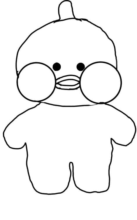 Printable Lalafanfan Duck Coloring Game Printable Lalafanfan Duck