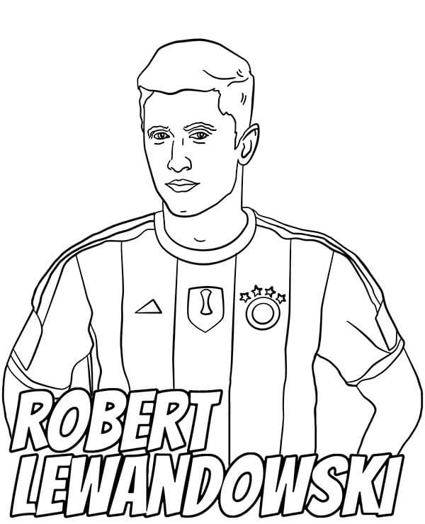 Robert Lewandowski 4 Coloring Game Robert Lewandowski 4