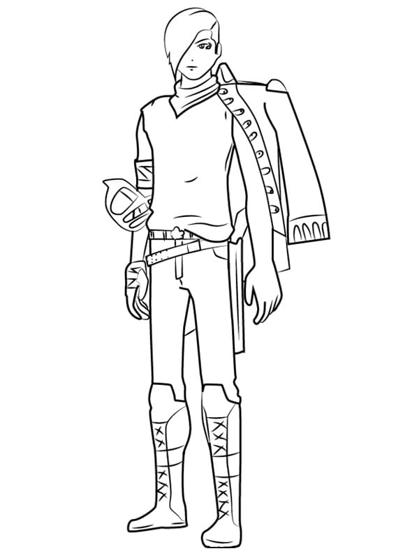 Scarlet David from RWBY