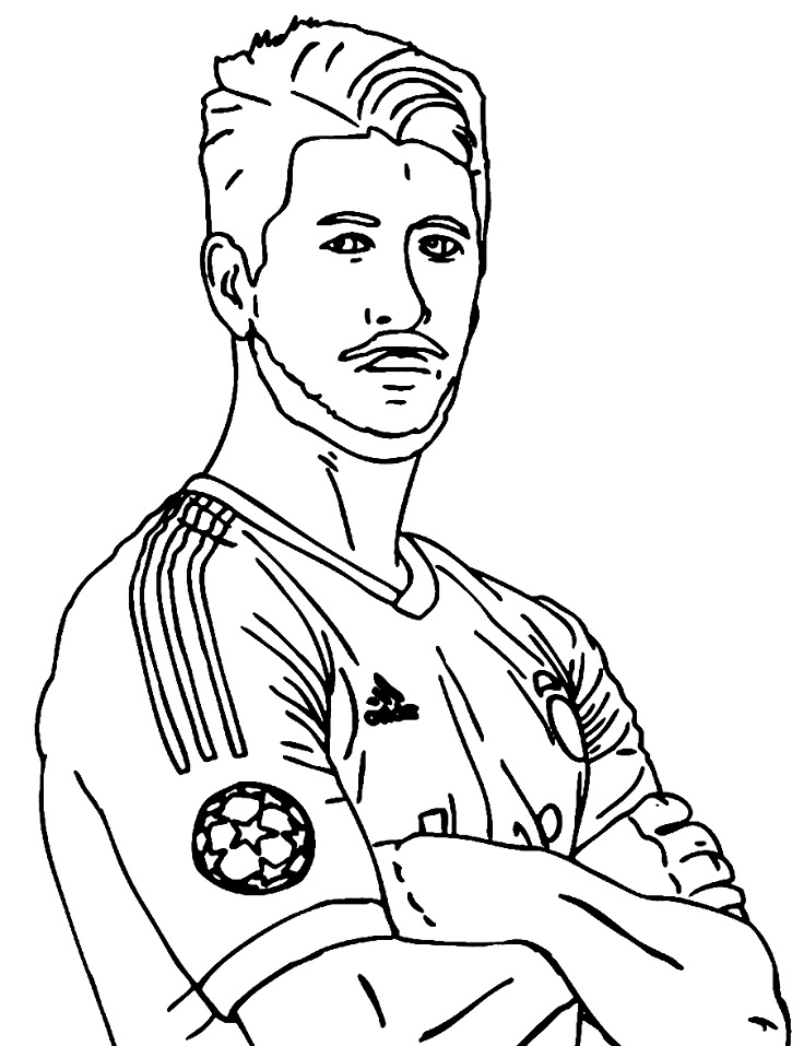 Sergio Ramos 2 Coloring Game Sergio Ramos 2