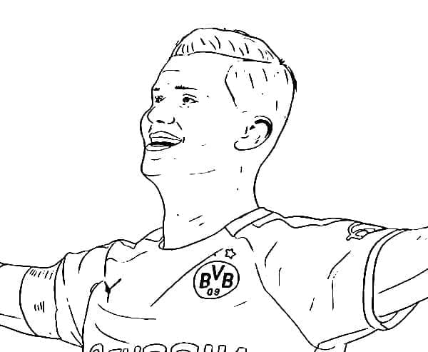 Smiling Erling Haaland Coloring Game Smiling Erling Haaland