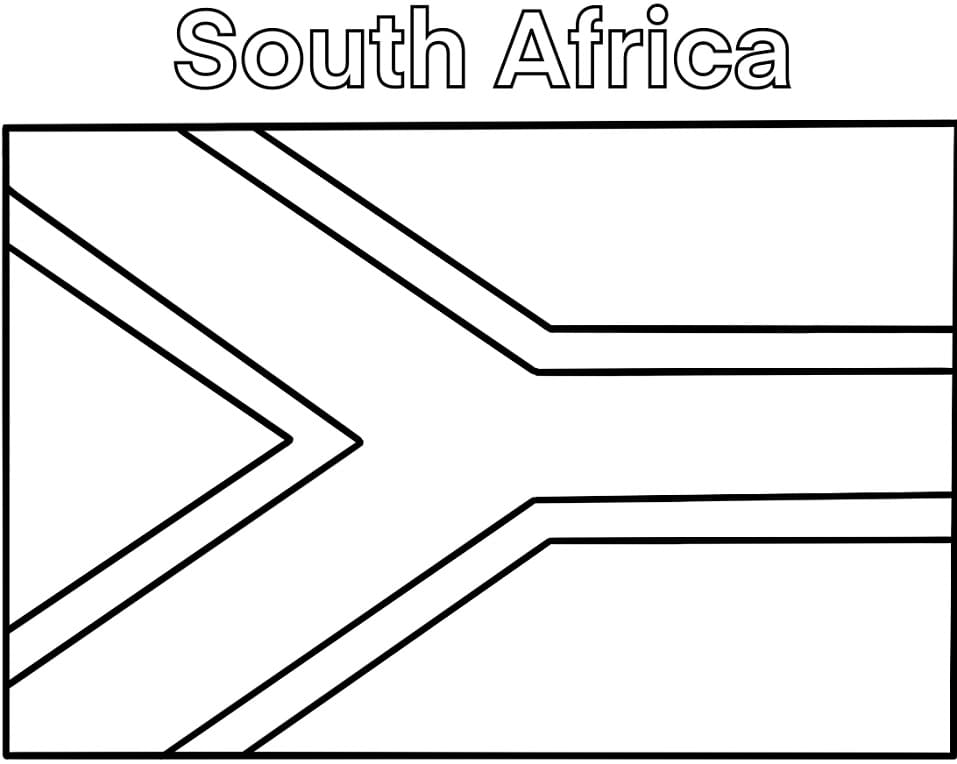South Africa Flag 1 Coloring Game South Africa Flag 1