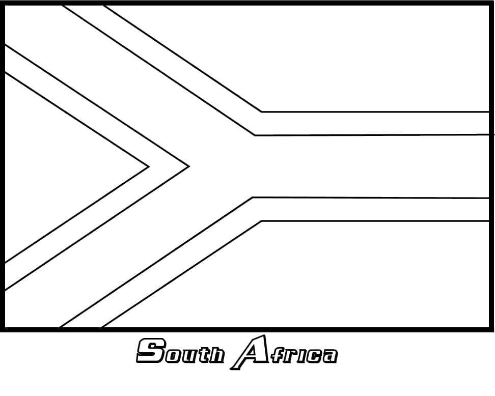 South Africa Flag Coloring Game South Africa Flag