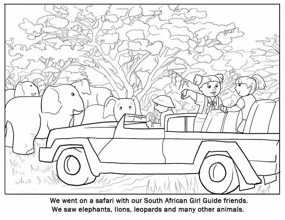 South Africa Safari Coloring Game South Africa Safari