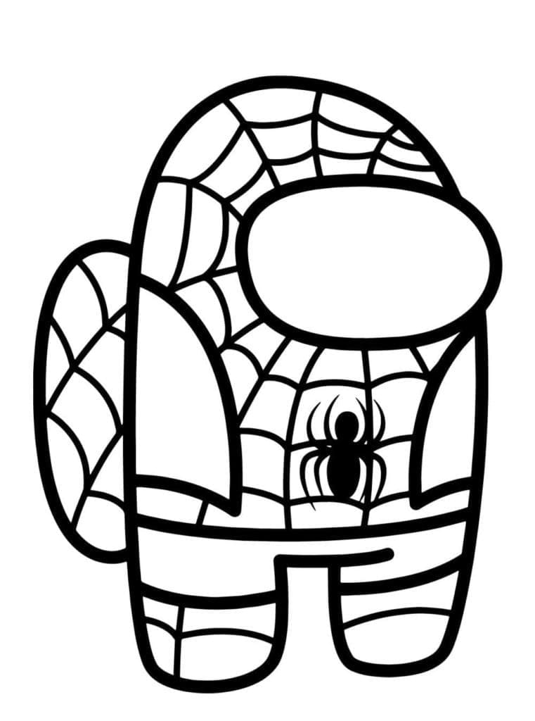 Spiderman Among Us Coloring Game Spiderman Among Us