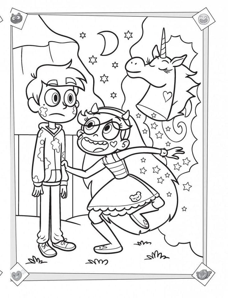 Star, Marco and Pony Head