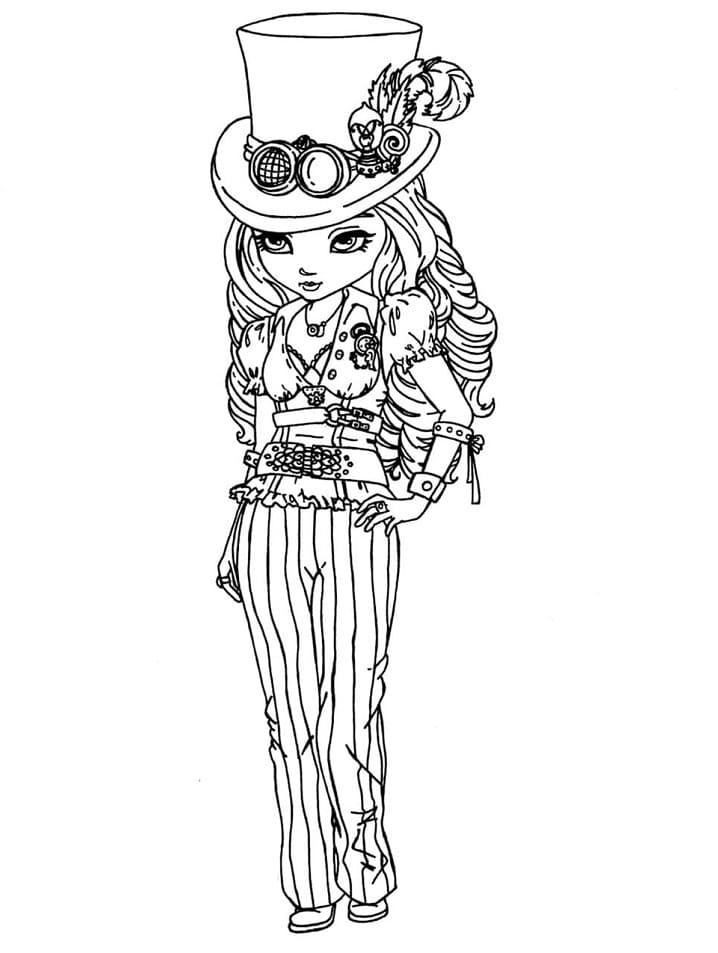 Stylish Girl 1 Coloring Game Stylish Girl 1