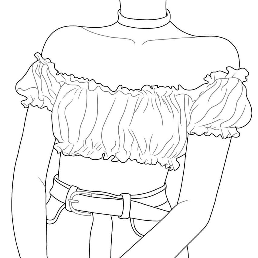 Stylish Summer Top Coloring Game Stylish Summer Top