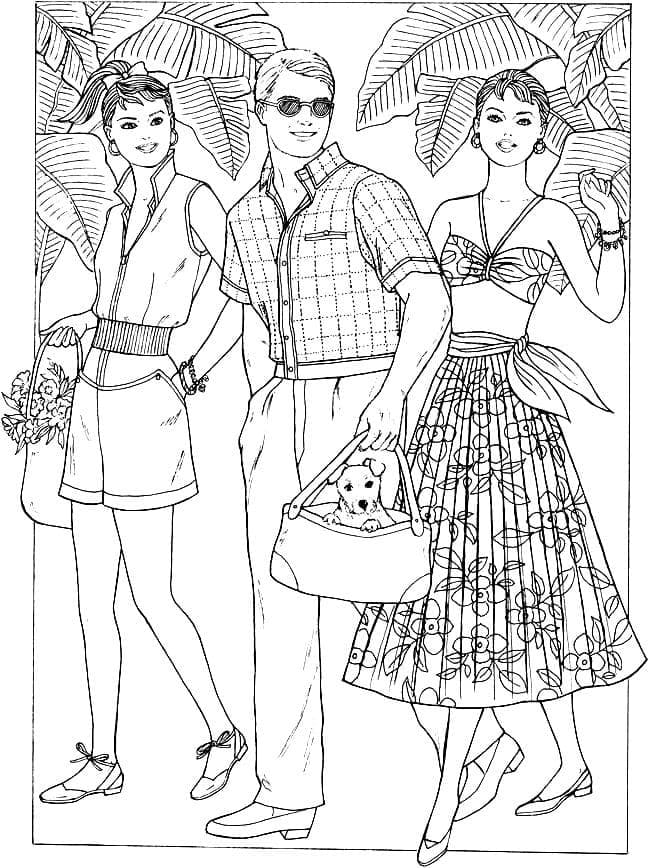 Summer Look Coloring Game Summer Look