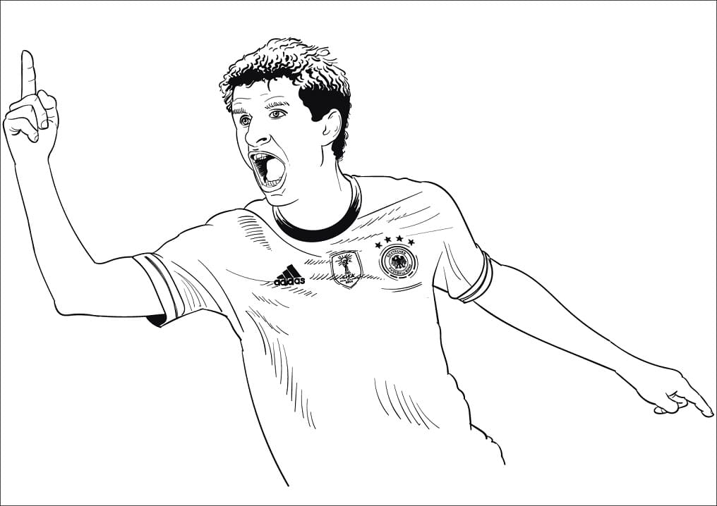 Thomas Muller 2 Coloring Game Thomas Muller 2