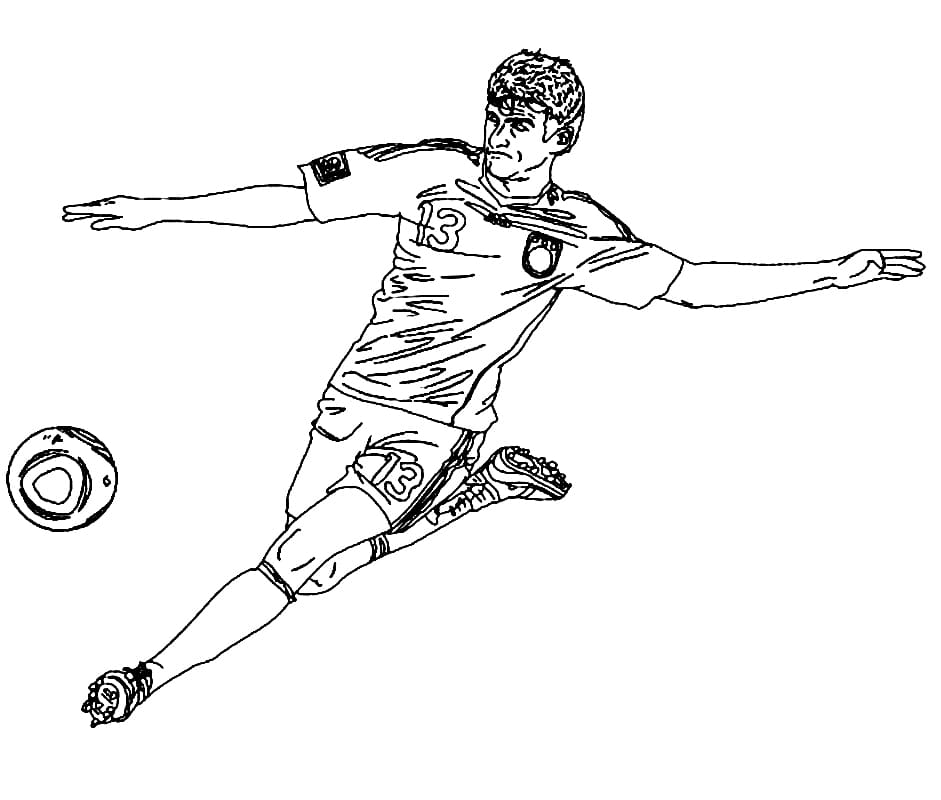 Thomas Muller 3 Coloring Game Thomas Muller 3