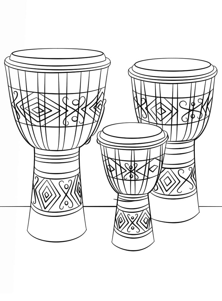 Three Djembe