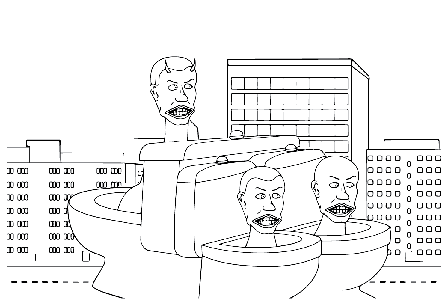 Triple Skibidi Toilet