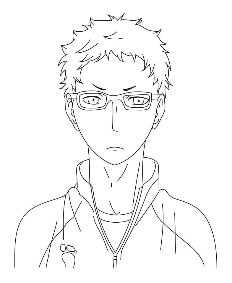Tsukishima from Haikyuu!!