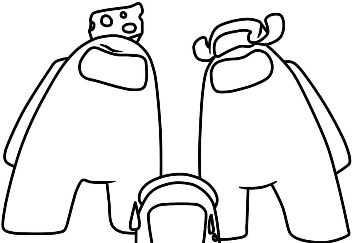 Who is an Impostor Among Us Coloring Game Who is an Impostor Among Us