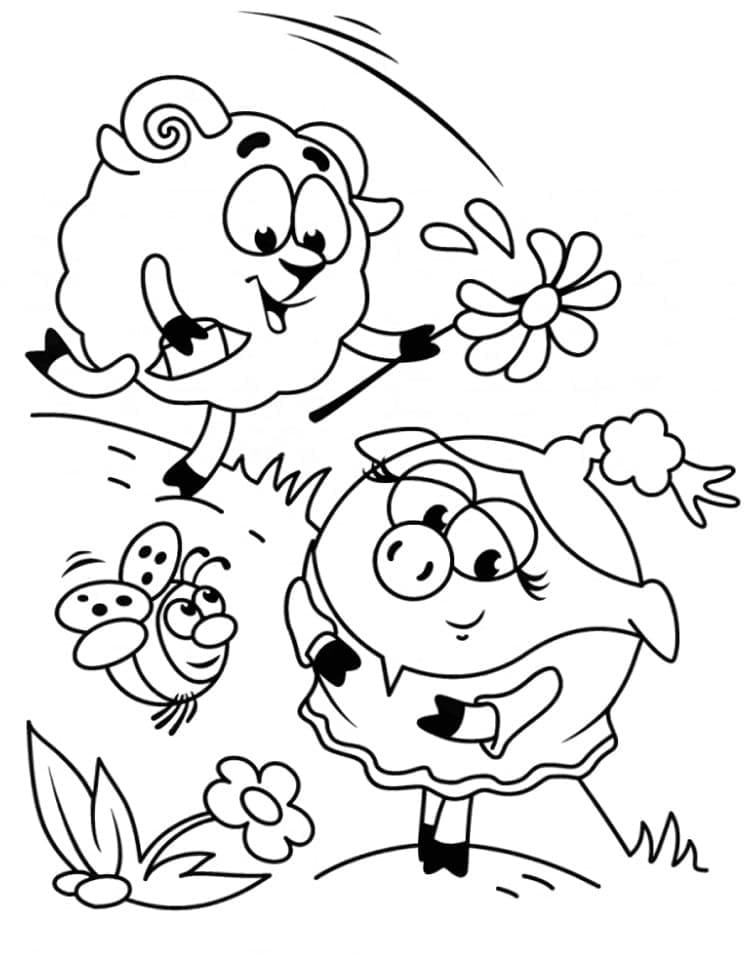 WolliRiki with RosaRiki Coloring Game WolliRiki with RosaRiki