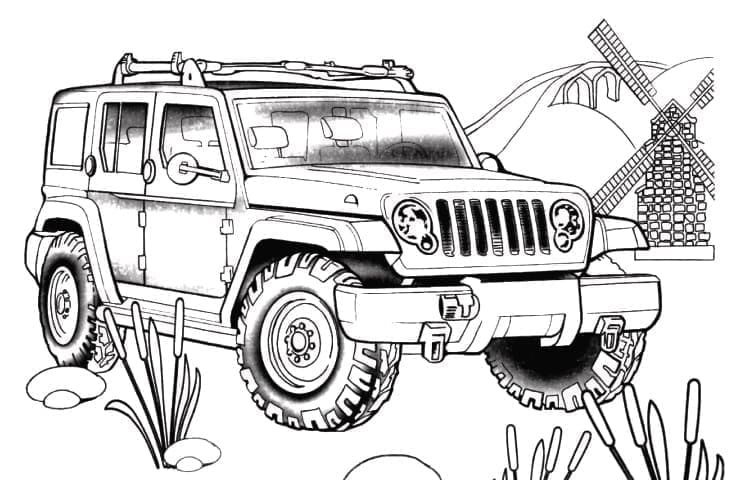 Wrangler Jeep Coloring Game Wrangler Jeep