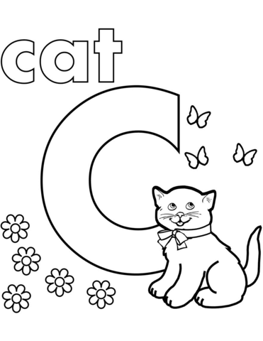 C is for Cat Coloring Game C is for Cat