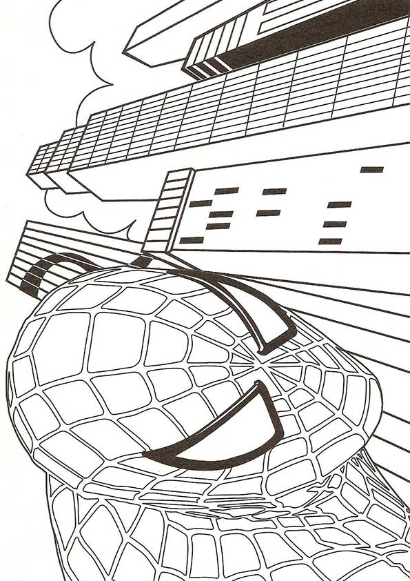 Famous Spiderman Pose Coloring Page