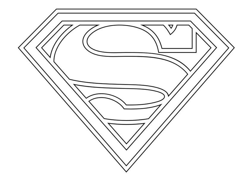 Symbol Of Superman Coloring Game Symbol Of Superman