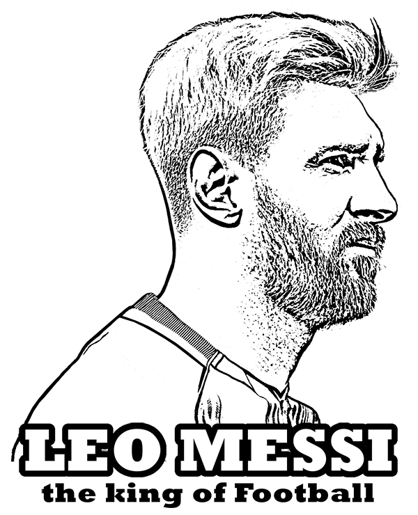 Lionel Messi the King of Football Coloring Game Lionel Messi the King of Football