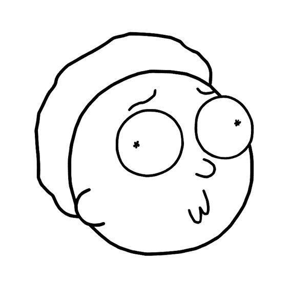 Morty's Face Coloring - Play Free Coloring Game Online