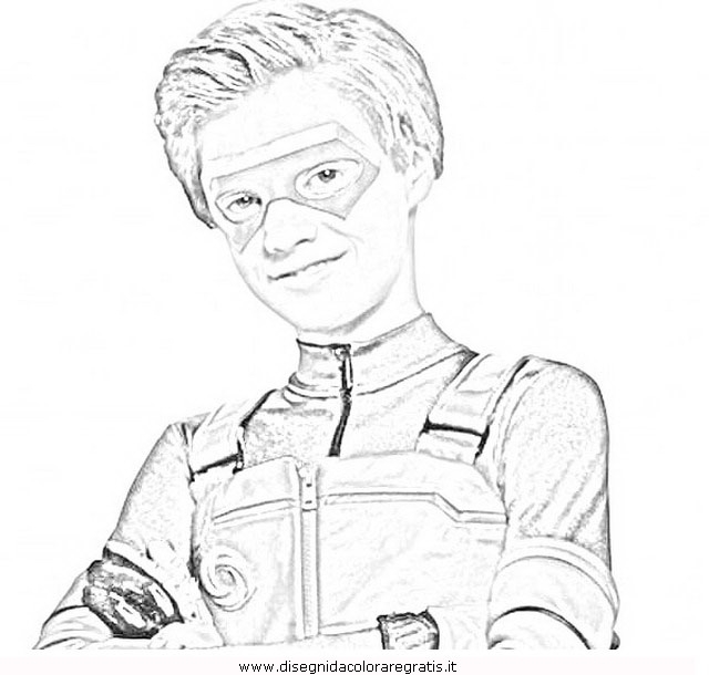 henry danger coloring pages - Henry Danger Sketch Coloring Page
