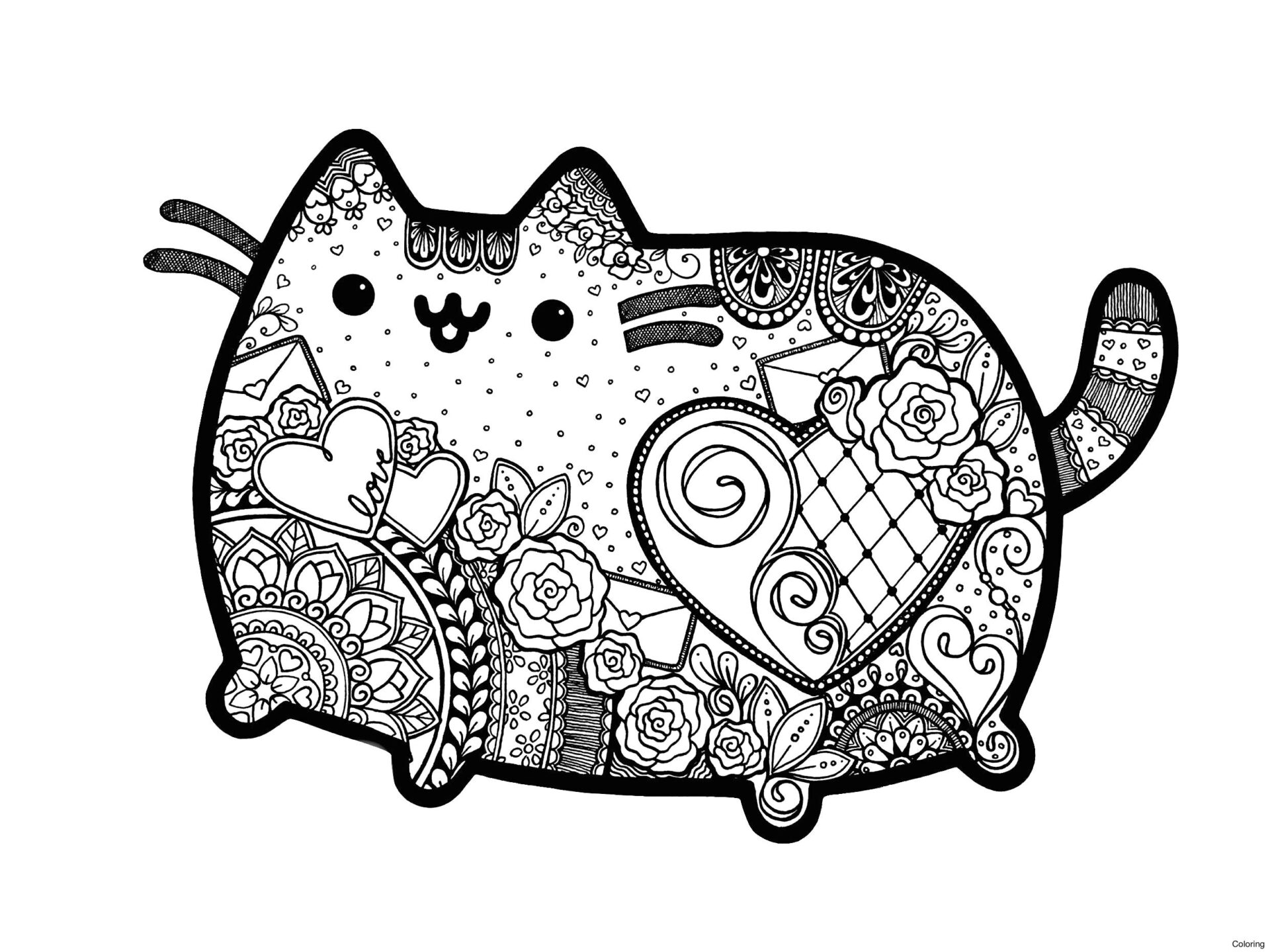 Pusheen Mandala