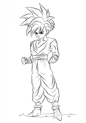 Gohan In Dragon Ball Z Coloring Game Gohan In Dragon Ball Z