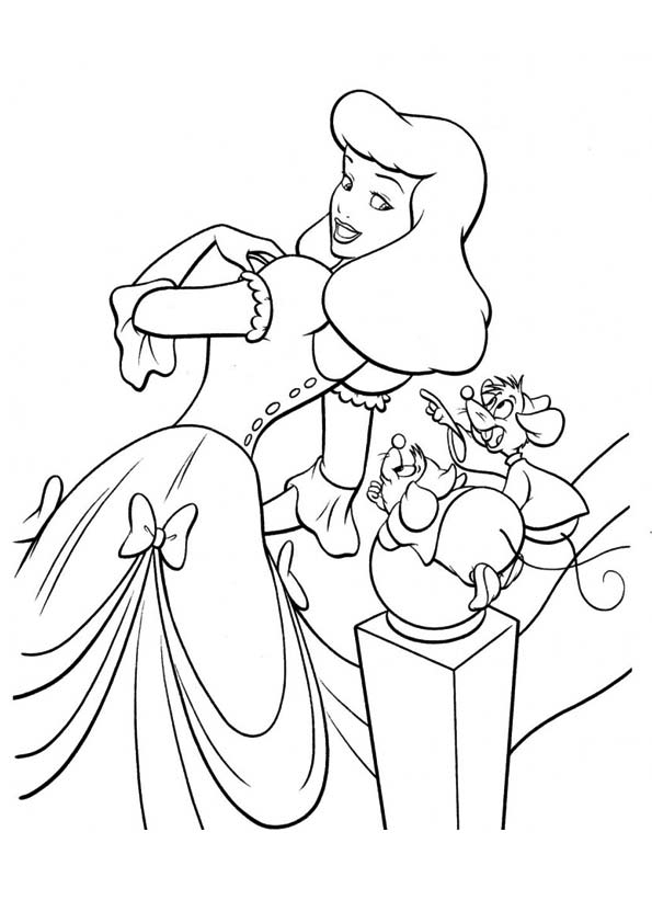 Cinderella Coloring Games - ColoringGames.Net