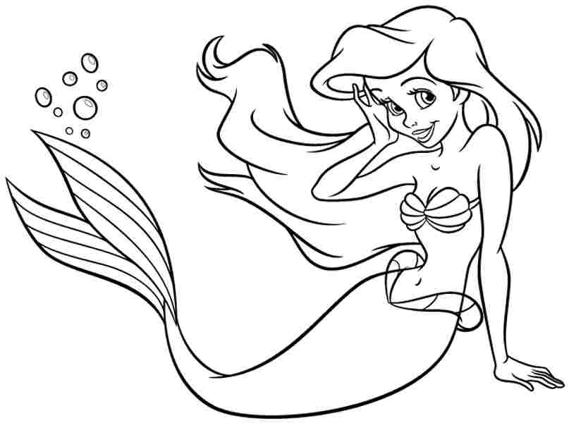 Princess Ariel Smiling Coloring Game Princess Ariel Smiling