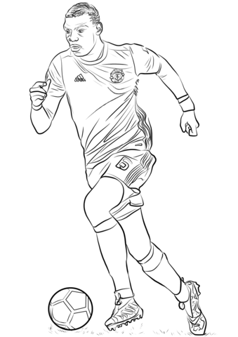 Paul Pogba Coloring Game Paul Pogba