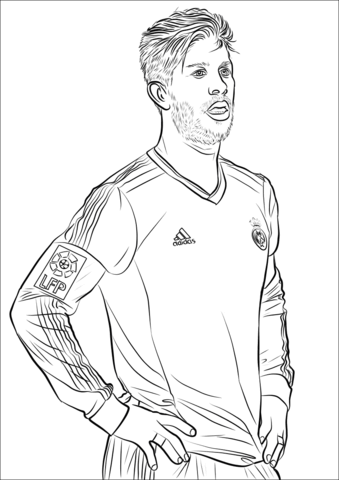 Sergio Ramos 1 Coloring Game Sergio Ramos 1