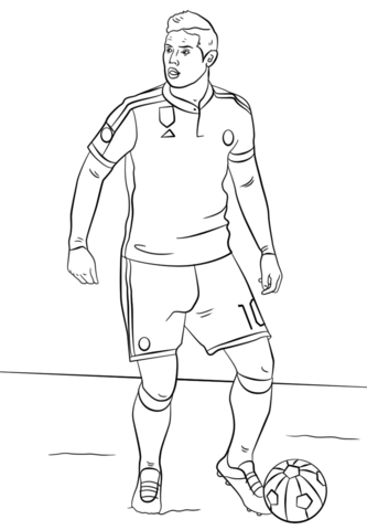 James Rodriguez Coloring Game James Rodriguez