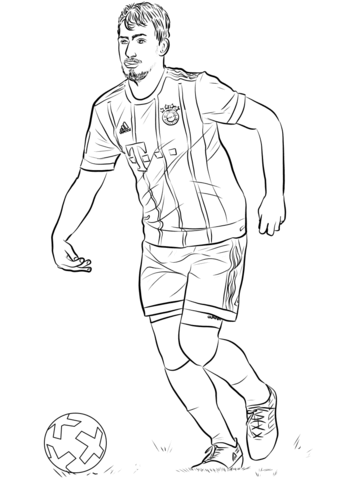Mats Hummels Playing Football Coloring Game Mats Hummels Playing Football
