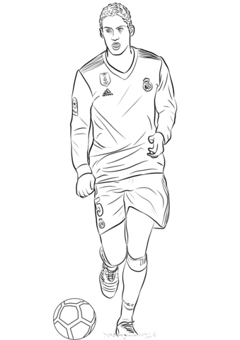 Raphaël Varane Playing Soccer Coloring Game Raphaël Varane Playing Soccer