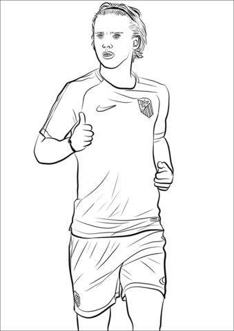 Antoine Griezmann Like Coloring Game Antoine Griezmann Like