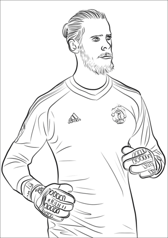 David de Gea Goalkeeper Coloring Game David de Gea Goalkeeper