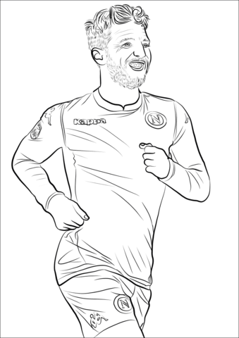 Happy Dries Mertens Coloring Game Happy Dries Mertens