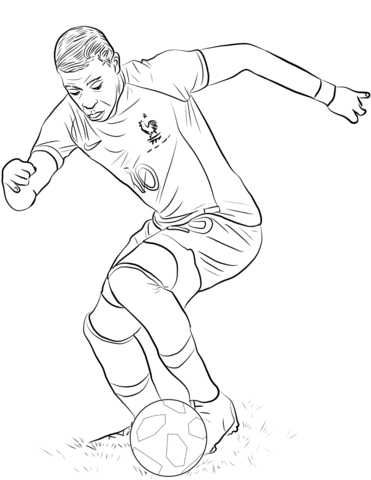 Kylian Mbappé Focus Dribbling Coloring Game Kylian Mbappé Focus Dribbling