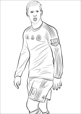 Eden Hazard Football Player Coloring Game Eden Hazard Football Player